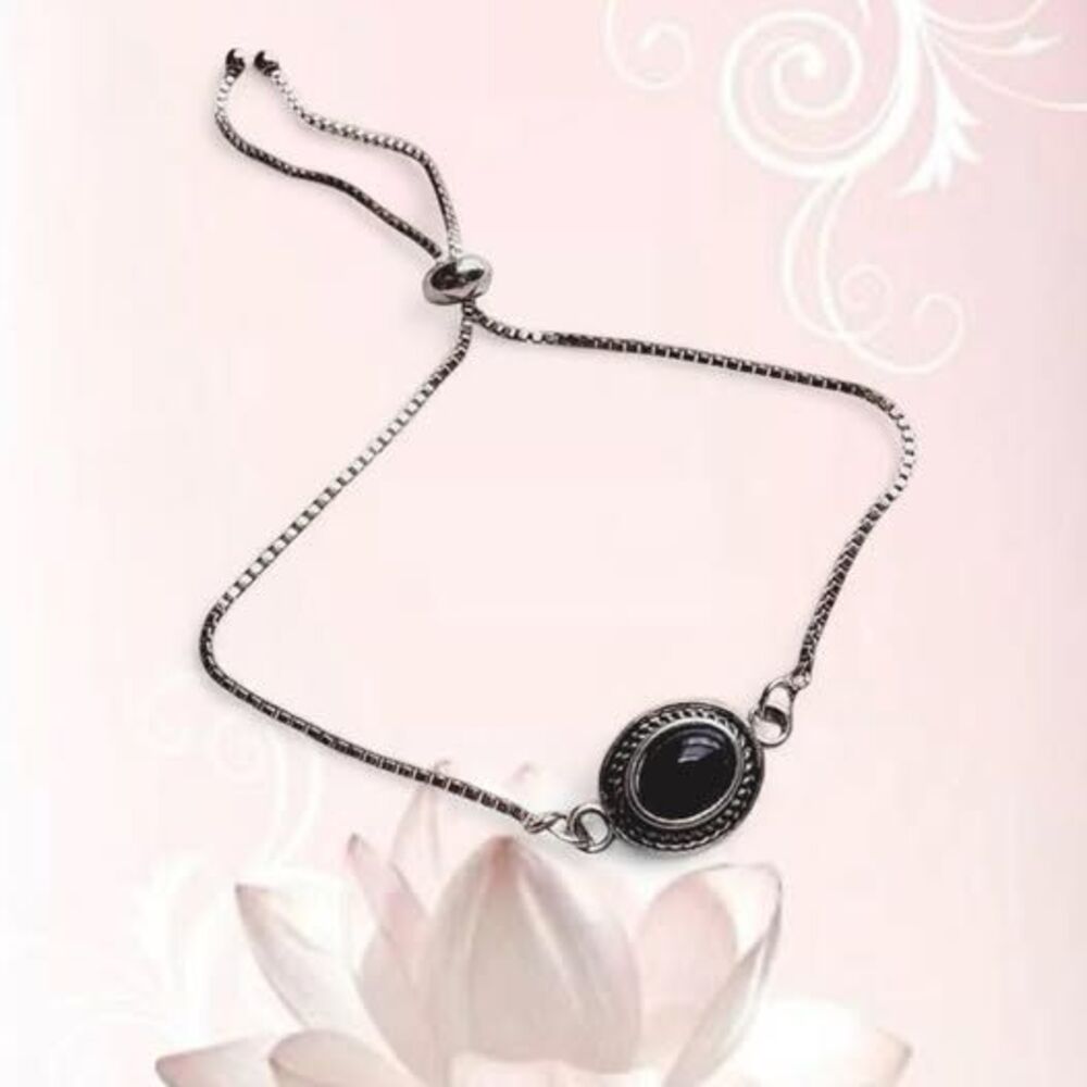 western style silver adjustable bracelet